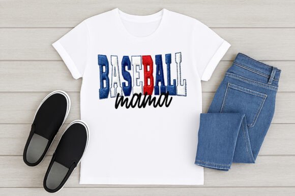 Baseball Mama Embroidery Style PNG Review