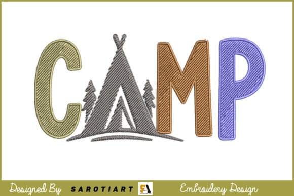 Camp Themed Camping Embroidery Design Review