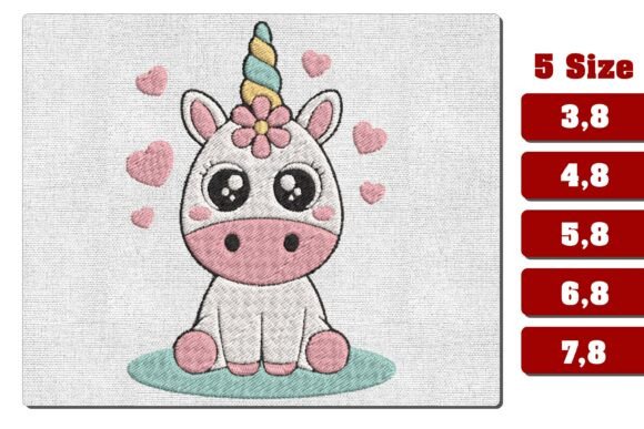Cute Baby Unicorn Heart Embroidery File Review