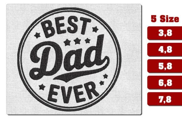 h1Best Dad Ever Circle Badge Embroidery Review/h1