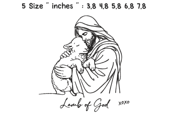 Jesus Lamb of God XOXO Embroidery Design Review