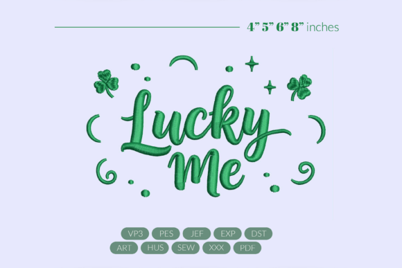 Lucky Me Embroidery Design: A Minimalist St. Patrick’s Choice