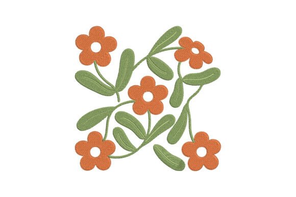 Orange Flower Embroidery Design Review