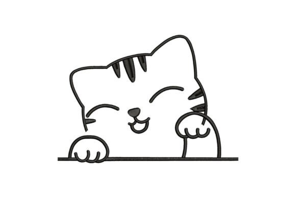 Reviewing the Sleeping Cute Cat Embroidery Design for Small Business Merch
