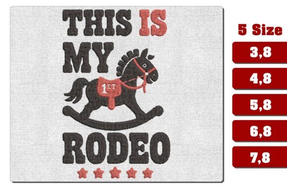 This is My Rodeo Embroidery Design