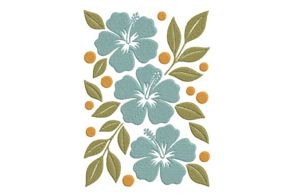 Tropical Charm Meets Seasonal Craft: A Designer’s Review of Creative Fabrica’s Embroidery Hibiscus Flowers Design