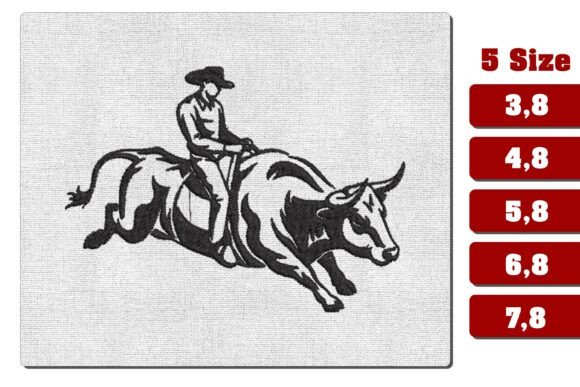 Western Bull Rider Embroidery File Review