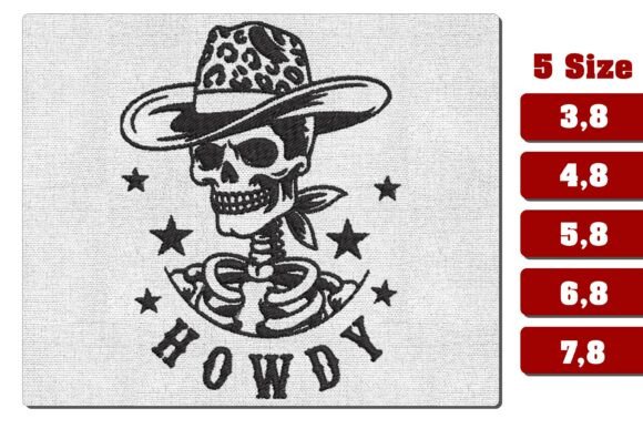 Western Howdy Skull Embroidery File Review